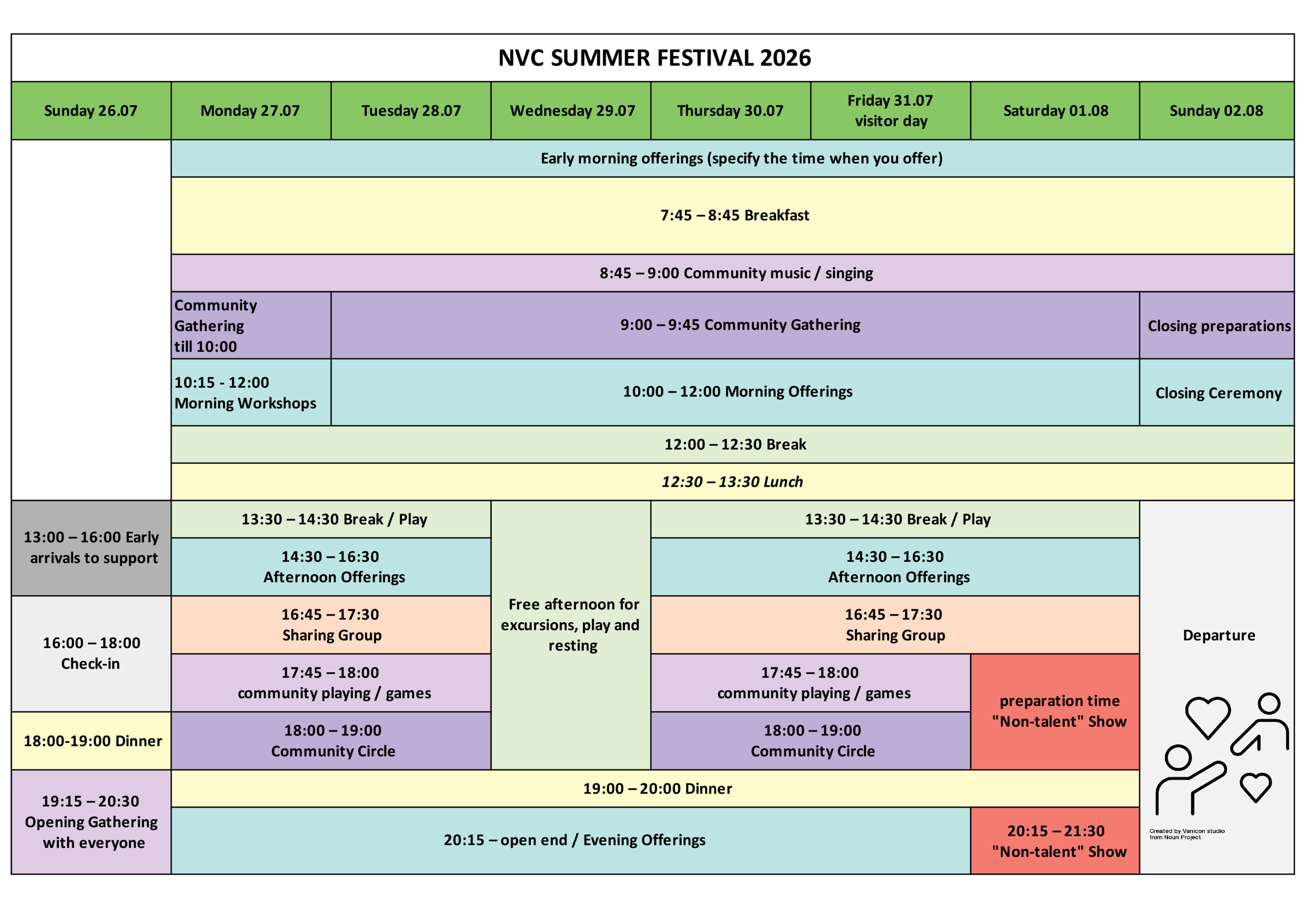 2024 European NVC Summer Festival Programme
